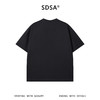 SDSA男装2026新款高贵轻奢韩系简约撞色刺绣线条圆领短袖T恤百搭 商品缩略图1