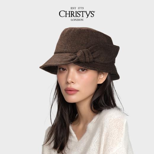 【英国王室御用品牌】Christys英伦复古初剪羊毛蝴蝶结渔夫帽 商品图0