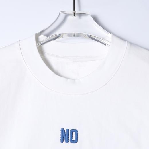 SDSA男装2026新款轻奢NO小字母刺绣短袖T恤宽松重磅圆领休闲上衣 商品图1