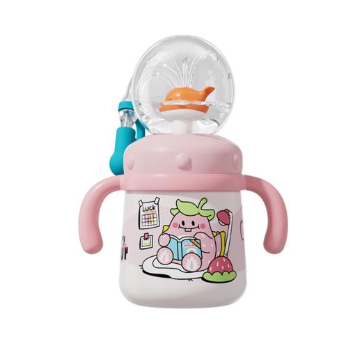 【趣味喷水鲸鱼杯】儿童Tritan材质水杯鲸鱼喷水杯宝宝保温杯幼儿园家用吸管杯婴儿喝水饮水杯 四季可用 商品图11