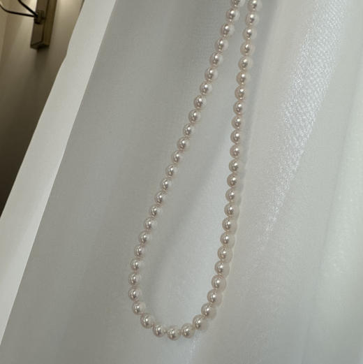 ji光akoya珠串 6-7mm 正圆 小微瑕不影响佩戴 质价比chao高 商品图5