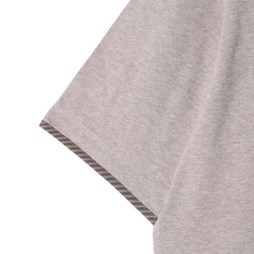 SDSA男装2026新款轻奢撞色门襟亨利领短袖T恤宽松圆领休闲上衣 商品图2