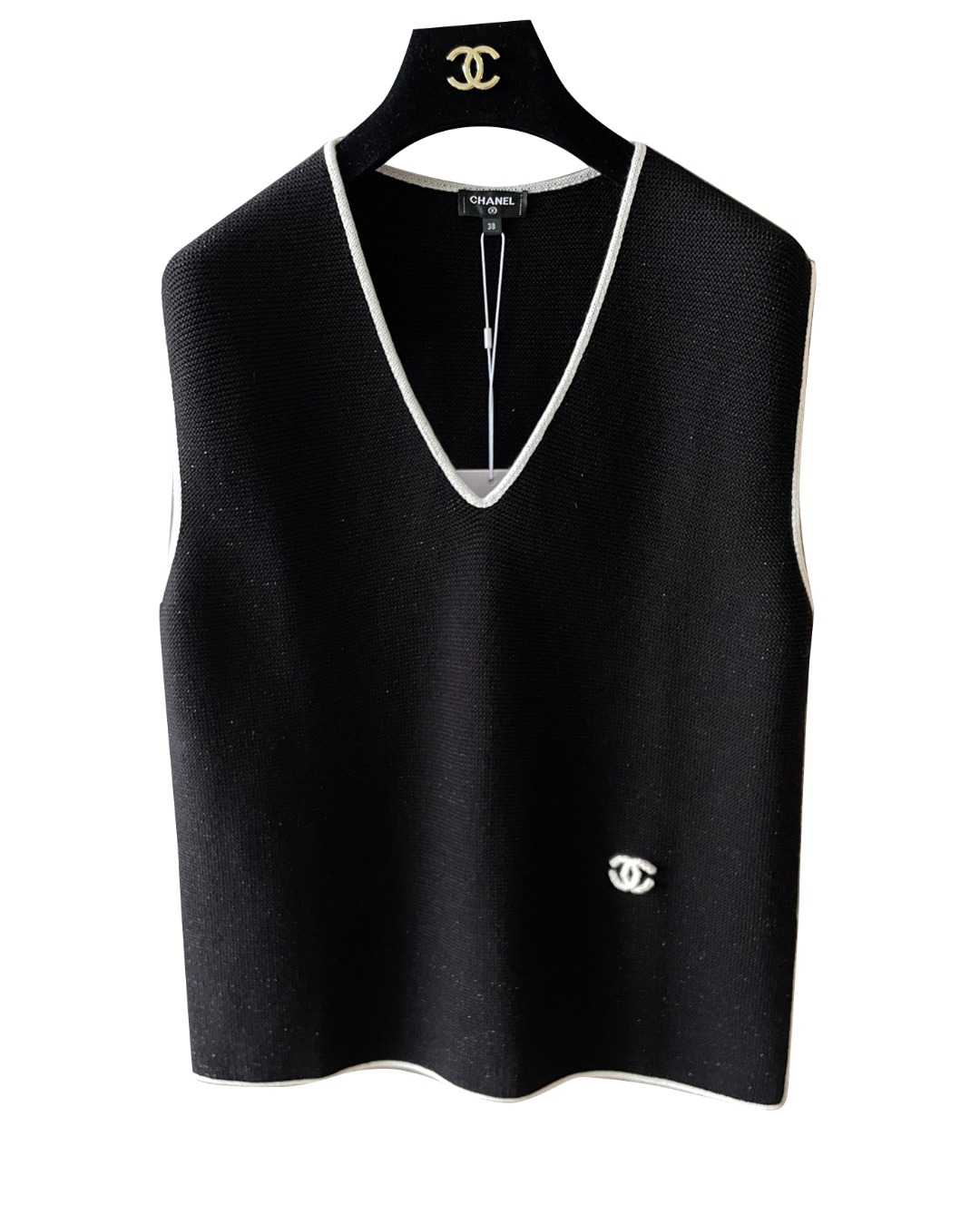 女款V领针织马甲he025