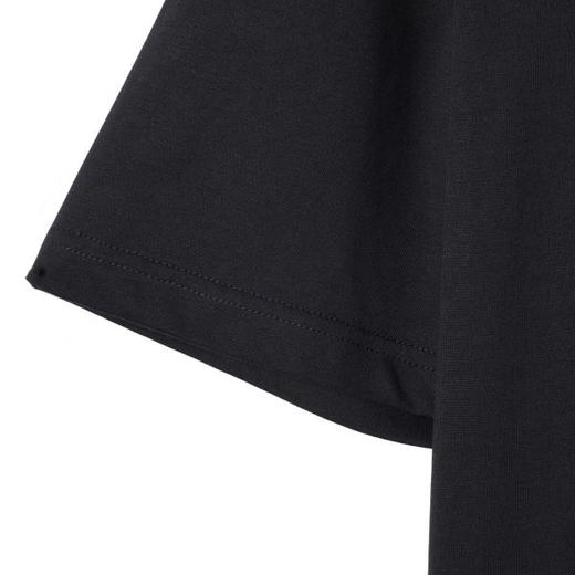 SDSA男装2026新款高贵轻奢韩系简约撞色刺绣线条圆领短袖T恤百搭 商品图3