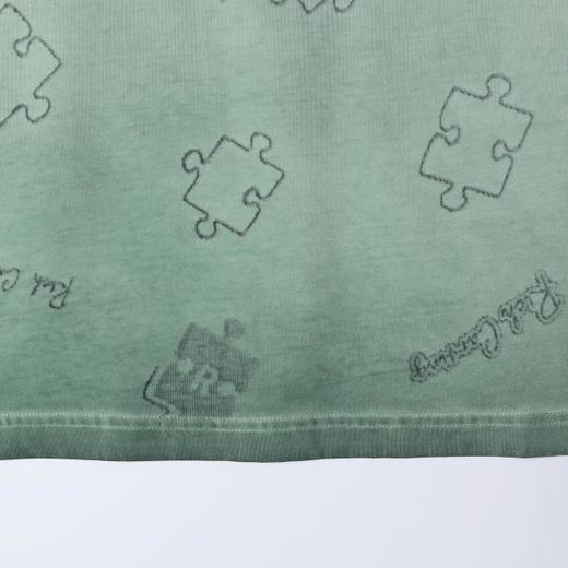 SDSA男装2026新款高贵轻奢拼图暗纹提花短袖T恤宽松圆领休闲上衣 商品图3