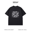 SDSA男装2026新款高贵轻奢韩系简约撞色刺绣线条圆领短袖T恤百搭 商品缩略图0