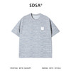 SDSA男装2026新款轻奢水波纹线条圆领短袖T恤日系极简风宽松上衣 商品缩略图0