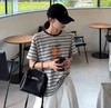 老米优品🎈3-5天。巨藏肉减龄款！🍊《橘子条纹短袖T恤》 慵懒感拉满的百搭单品~T260408A 商品缩略图0