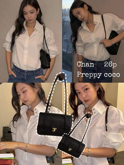 THS-无 香家 大牛工厂 preppy coco鱼子酱牛皮单肩包 CQ1434 商品图2