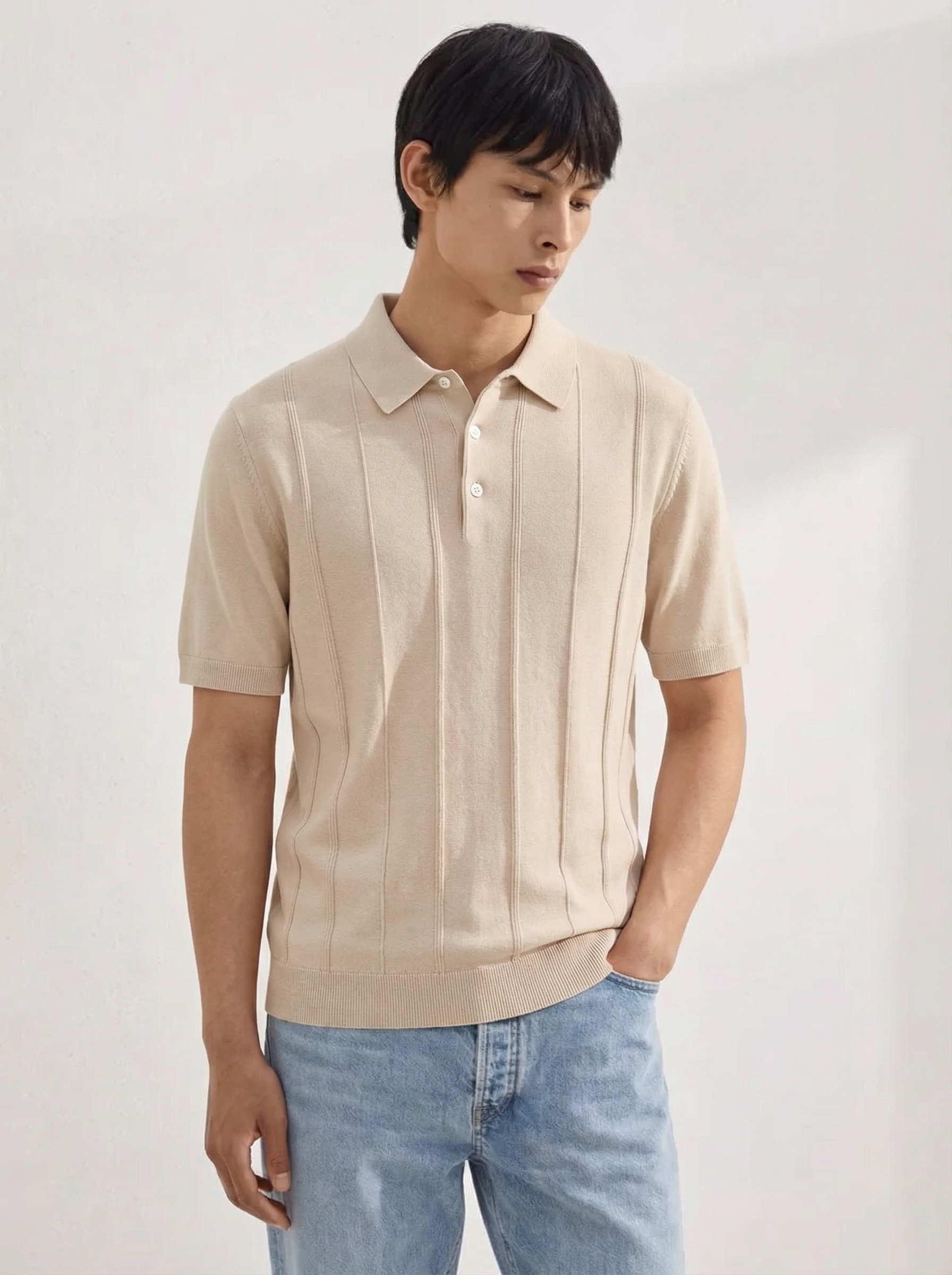 「4款可选」87.7%埃及棉12.3%桑蚕丝16针工艺针织衫