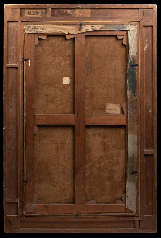 独角鹿西洋古董1880年代法国画家C. Prévost Roqueplan签名创作静物花卉主题大型布面油画作品 商品图9