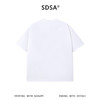 SDSA男装2026新款轻奢美式高级感磨破印花字母圆领短袖T恤百搭 商品缩略图1