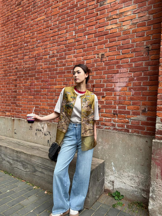 【可以跑步的牛仔裤】噢蜜ooomeooo长短款系列直筒牛仔裤 商品图1