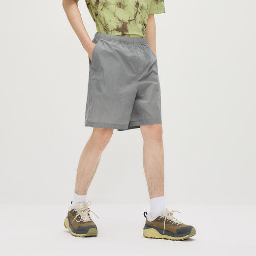 森马休闲裤男夏季运动感户外短裤2026新款拼接网兜松紧腰直筒裤子 商品图2