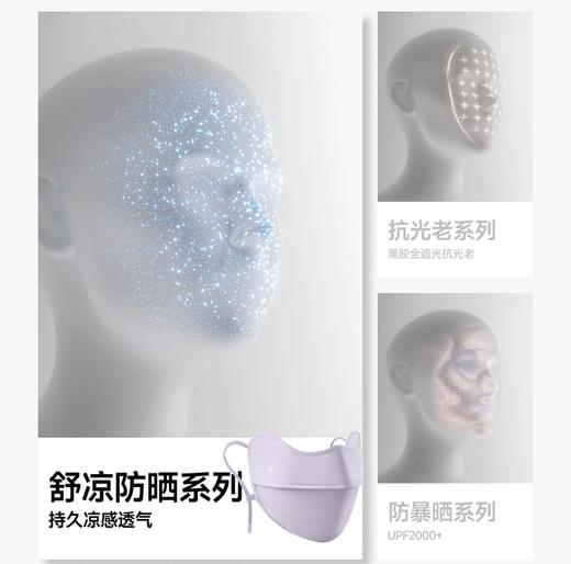 蕉下凉感护眼角防晒口罩AL833 柔纱粉 商品图3