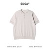 SDSA男装2026新款高贵轻奢波浪纹提花亨利领宽松针织短袖 商品缩略图0