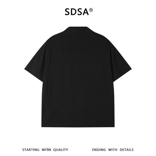 SDSA男装2026新款轻奢简约亲肤缝线半拉链立领短袖T恤百搭舒适 商品图4