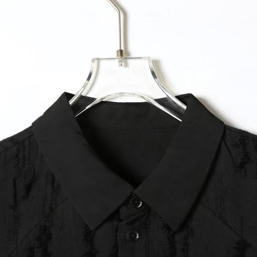 SDSA男装2026新款高贵轻奢潮牌磨破磨毛设计翻领短袖衬衫百搭舒适 商品图1