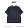 SDSA男装2026新款高贵轻奢拼图暗纹提花短袖T恤宽松圆领休闲上衣 商品缩略图4