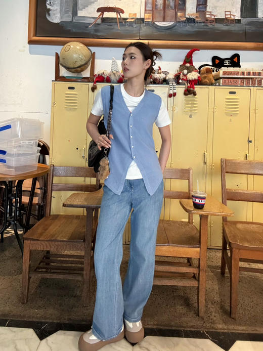 【可以跑步的牛仔裤】噢蜜ooomeooo长短款系列直筒牛仔裤 商品图9