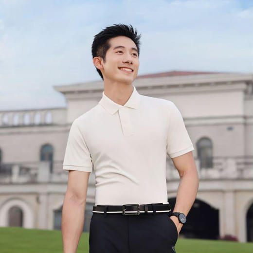 翻领舒适吸湿爽干光滑柔软男女同款纯色短袖polo衫   HLS-GF81002 商品图2