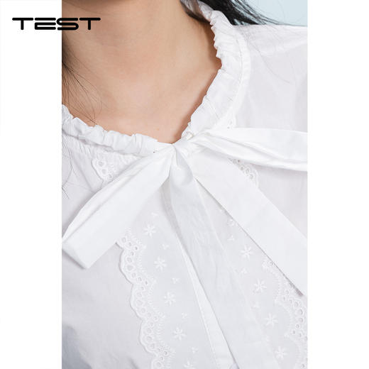 夏上新蝴蝶结系带薄款显瘦减龄甜美别致小衫1262024 商品图3