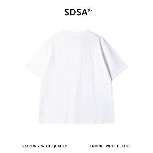 SDSA男装2026新款肌理感半纽扣亨利领短袖T恤宽松圆领休闲上衣 商品图4