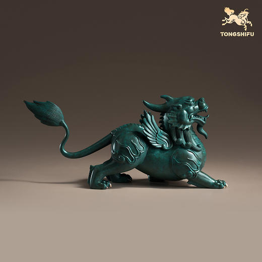 铜师傅《貔貅迎财》中式家居办公室铜摆件 乔迁新居开业装饰礼品 商品图2