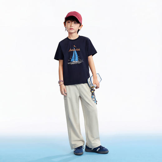 男女童针织单裤夏季新款安奈儿童装EM626828 商品图3