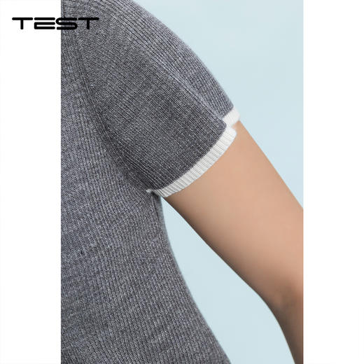 夏上新海盐系Polo领针织T恤减龄百搭休闲风针织衫1262021 商品图3