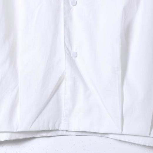 SDSA男装2026新款高贵轻奢日系简约纯色下摆褶皱翻领短袖衬衫百搭 商品图3