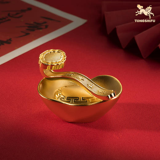 铜师傅《一锭如意》上新了故宫联名 元宝如意摆件家居开业礼品 商品图0