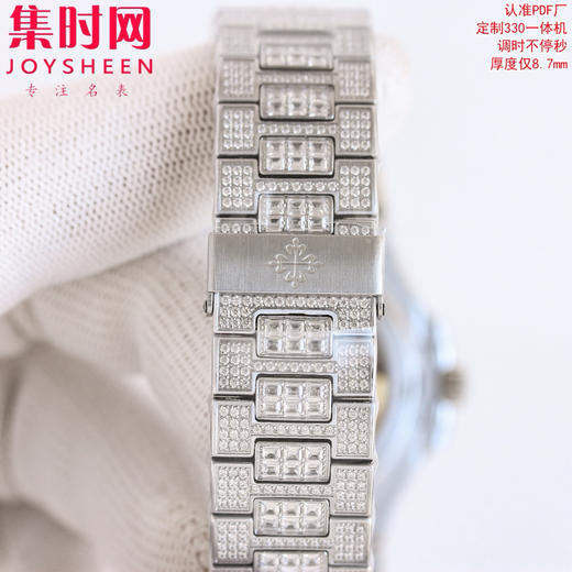 PDF百达翡丽鹦鹉螺满天星5719 5711系列 满钻5719 5711红宝石圈 蓝宝石圈 绿宝石圈 男士腕表 Nautilus 5719系列奢华满钻腕表 商品图6
