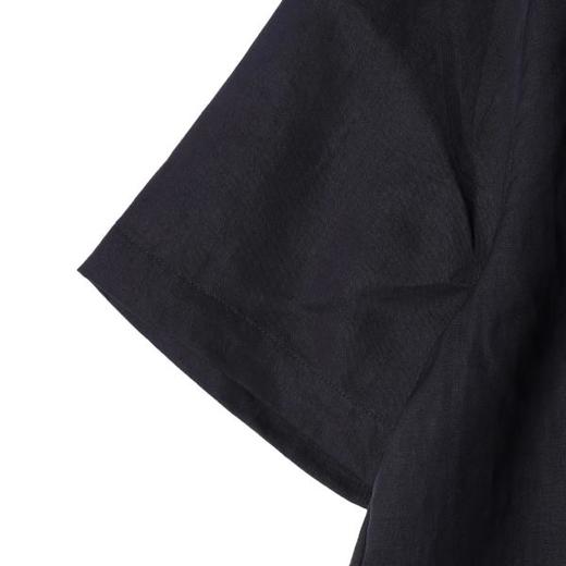 SDSA男装2026新款高贵轻奢日系纯色明线翻领短袖衬衫百搭宽松上衣 商品图2