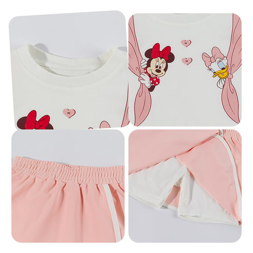 迪士尼夏季卡通女童短袖套装（三件套）ZD2FT054 商品图4