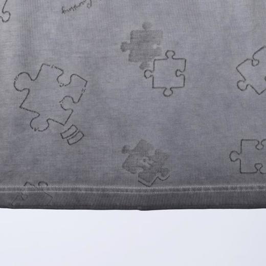 SDSA男装2026新款高贵轻奢拼图暗纹提花短袖T恤宽松圆领休闲上衣 商品图3