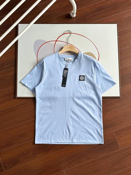 石头岛夏季胸前徽章LOGO短袖圆领T恤 商品图5