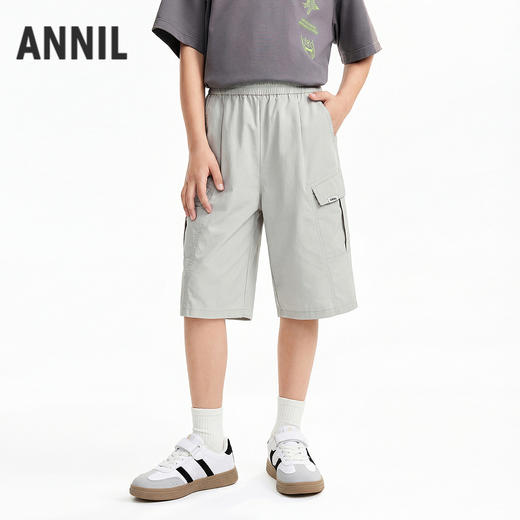 男童梭织七分裤夏季新款安奈儿童装EB626814 商品图0