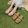 西遇厚底勃肯凉拖鞋女外穿夏季2026新款平底夹脚海边超火沙滩鞋V0066414 商品缩略图0