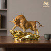 铜师傅《力耕千金》牛吉祥物客厅办公室 招财开业工艺品铜摆件 商品缩略图1