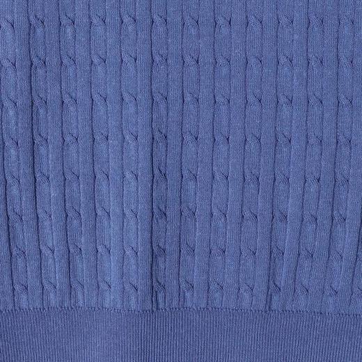 SDSA男装2026新款高贵轻奢绞花针织亨利领短袖Polo衫宽松休闲上衣 商品图3