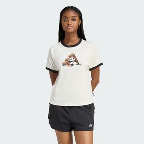 Adidas阿迪达斯PANDA CHILL T-SHIRT 纯棉运动休闲短袖T恤KB7214
