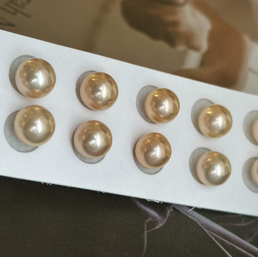 金粉色系列 无敌显白 ji光 正圆 颜色超美天然色 侧背面可能细微瑕或无暇 不影响佩戴 商品图6