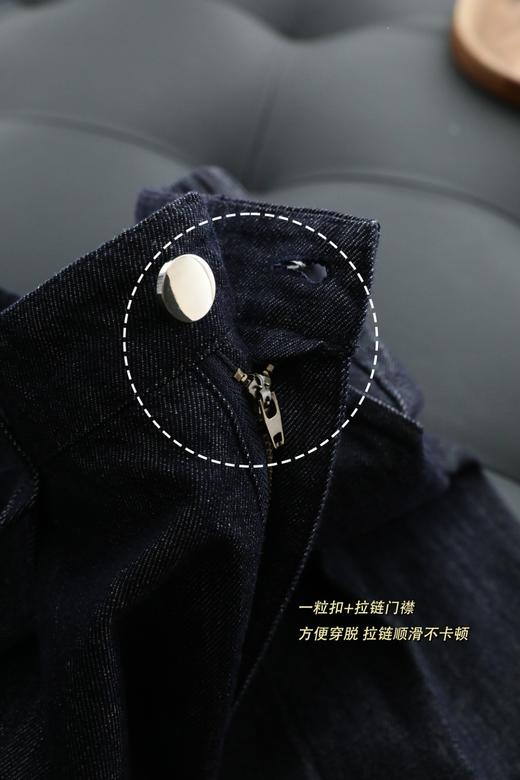 深蓝原牛！设计感薄款褶皱显瘦防褪色牛仔裤阔腿裤 商品图12