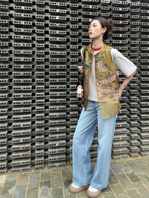 【可以跑步的牛仔裤】噢蜜ooomeooo长短款系列直筒牛仔裤 商品图4