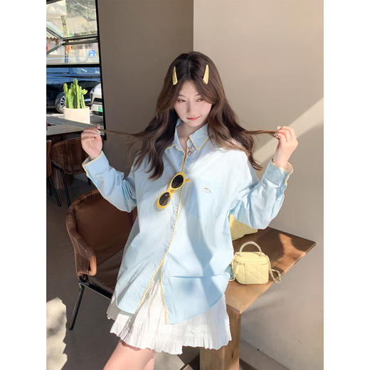 <曾小咸推荐>4.11现货秒杀 ！微信超特价！韩系撞色边衬衫 日常199.99 立减120 秒杀79.99！！ 蝴蝶结吊带背心 日常79.99 立减40 秒杀39.99！！ 商品图3