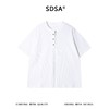 SDSA男装2026新款肌理感半纽扣亨利领短袖T恤宽松圆领休闲上衣 商品缩略图0