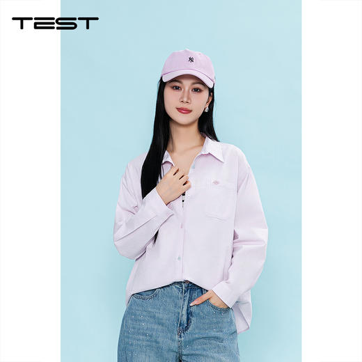 夏上新韩系松弛感宽松休闲设计感衬衫1262030 商品图0