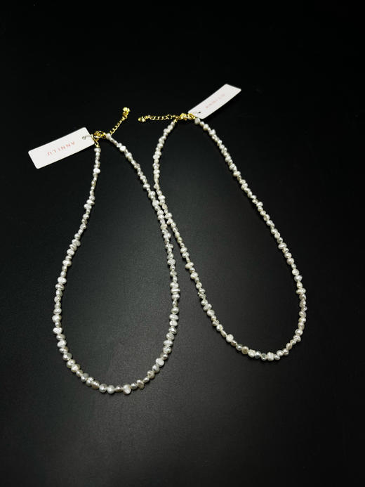 稀有强光碎银子巴洛克A级珍珠项链 商品图13