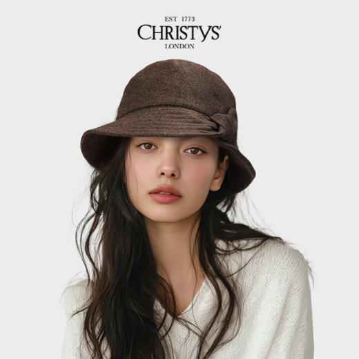【英国王室御用品牌】Christys英伦复古初剪羊毛蝴蝶结渔夫帽 商品图1